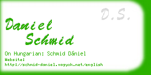 daniel schmid business card